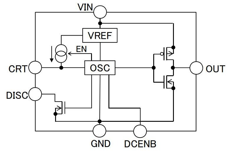 Block Diagram - ROHM Semiconductor BD9555FVM-C Timer IC